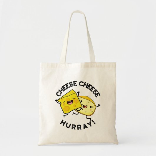 Kaas Hoera Grappige Kaas Pun Tote Bag (Voorkant)