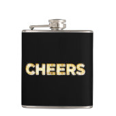 Kaas in de markeringskolf heupfles (Voorkant)