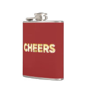 Kaas in de  markttentaallichtfles in rood heupfles (Links)