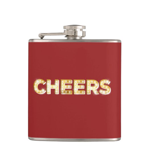 Kaas in de  markttentaallichtfles in rood heupfles (Voorkant)