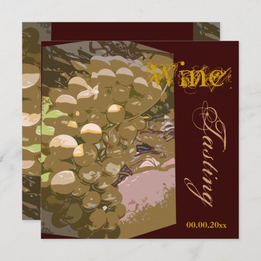 Kaas in de wijnfeestdag CUSTOMIZE Kaart (Voorkant / Achterkant)