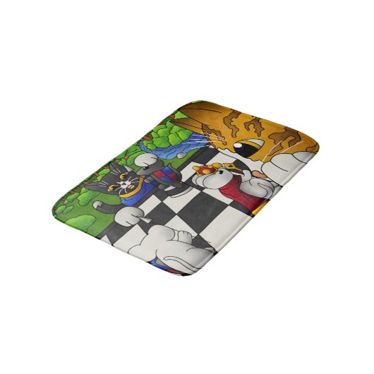 Kaas in het park badmat (Gekanteld)