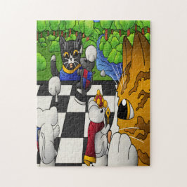 Kaas in het park legpuzzel