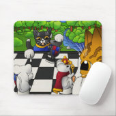 Kaas in het park muismat (Met muis)