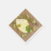 kaas in plakken met druiven servetten (Hoek)