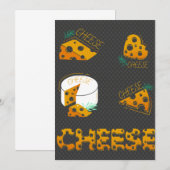 Kaas in stukken kaart (Voorkant / Achterkant)