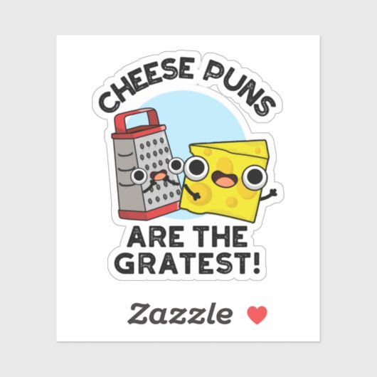 Kaas is de geringste klankkast. sticker (Vel)