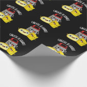 Kaas is grate grappig eten woordspeling donker BG Cadeaupapier (Hoek)
