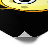 Kaas is grate grappig eten woordspeling donker BG Poster (Hoek)