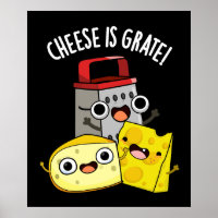 Kaas is grate grappig eten woordspeling donker BG