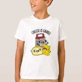 Kaas is grate grappige voedsel woordspeling t-shirt (Voorkant)