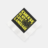 Kaas is mijn liefdestaal - Chesse Lovers Servet (Hoek)