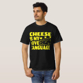 Kaas is mijn liefdestaal - Chesse Lovers T-shirt (Voorkant volledig)