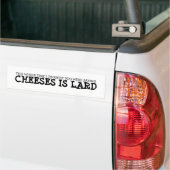 Kaas is reuzel bumpersticker (Op Truck)