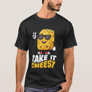 Kaas Kaasachtig Grappig Etenliefhebber Eten Liefde T-shirt