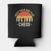 Kaas - Kalm houden en schaak afspelen Blikjeskoeler (Voorkant)