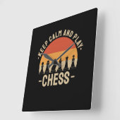 Kaas - Kalm houden en schaak afspelen Vierkante Klok (Hoek)