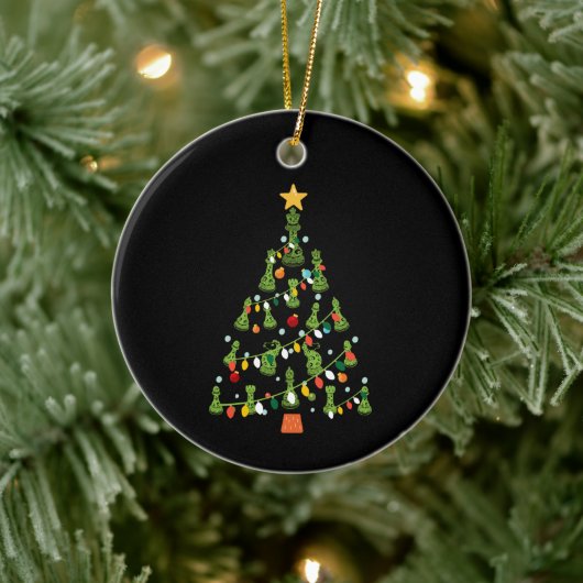 Kaas kerstboom - Koningin Koningin Knight Rook Keramisch Ornament (Boom)