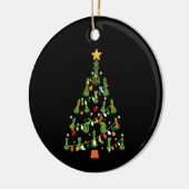 Kaas kerstboom - Koningin Koningin Knight Rook Keramisch Ornament (Links)