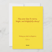 Kaas Kerstmis Feestdagenkaart (Achterkant)