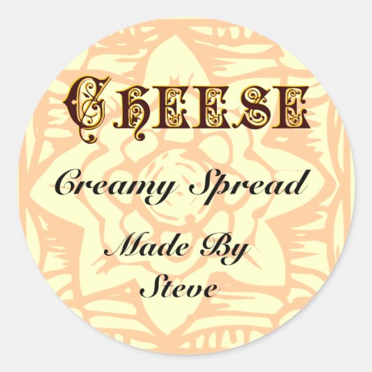 Kaas  Kunst Custom Sticker (Voorkant)