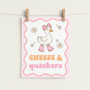 Kaas & Kwakkers Dwaze Gans Tafelbord Poster