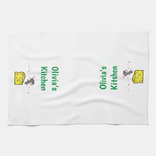 Kaas liefdesharten Mouse Kitchen Handhanddoeken Theedoek (Horizontaal)