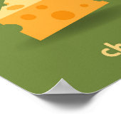 Kaas Liefhebber Keuken Grappige Voedsel Muur Poster (Hoek)