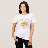 Kaas Liefhebbers Gek Tri-Blend Shirt (Voorkant volledig)