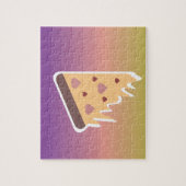 Kaas Lovers Pizza Ombre Gradient Colorful Legpuzzel (Verticaal)