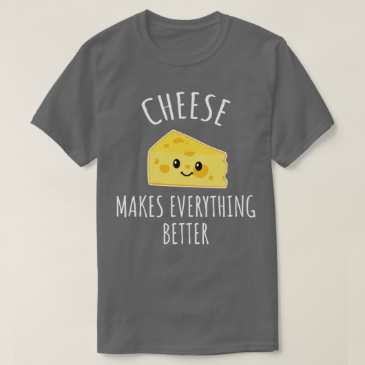 Kaas maakt alles beter t-shirt (Design voorkant)