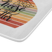 Kaas maakt alles smaakje beter snijplank (Hoek)