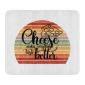 Kaas maakt alles smaakje beter snijplank (Voorkant)