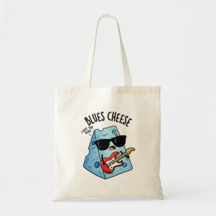 Kaas met blues grap over eten tote bag