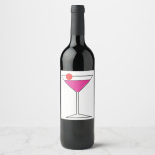 Kaas met Cherry Bottle Wijn Etiket