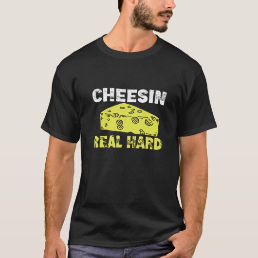 Kaas met echte harde Goudse kaas T-shirt (Voorkant)