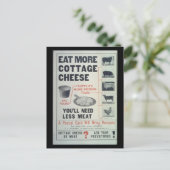 Kaas met geit —  briefkaart (Staand voorkant)