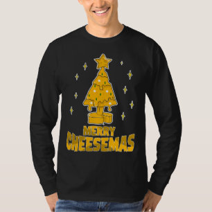 Kaas met kerstmis, echt zoals kaas met grappige X T-shirt