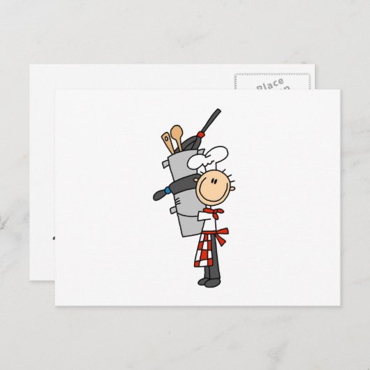 Kaas met potten en blikken briefkaart (Voorkant / Achterkant)