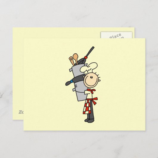 Kaas met potten en blikken briefkaart (Voorkant / Achterkant)