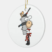 Kaas met potten en blikken keramisch ornament (Links)