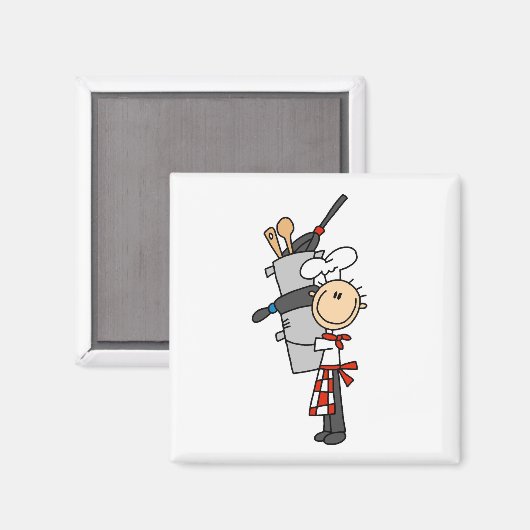 Kaas met potten en blikken magneet (Voorkant / Achterkant)