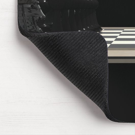 Kaas met schaakstukken: Mousepad Muismat (Hoek)