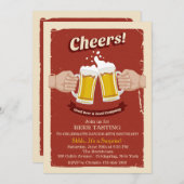 Kaas met uitnodiging tot het geven van goede biert (Voorkant / Achterkant)