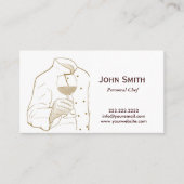 Kaas met wijn Elegant Hand Drawing Visitekaartje (Voorkant)