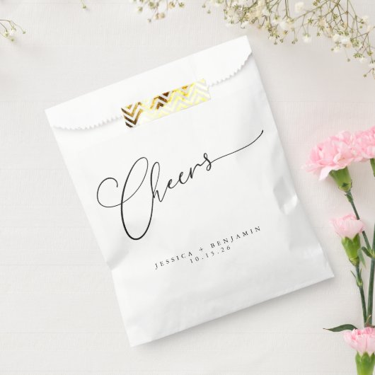 Kaas Minimale zwarte witte ritssluiting Aangepast  Bedankzakje (Gezegeld)