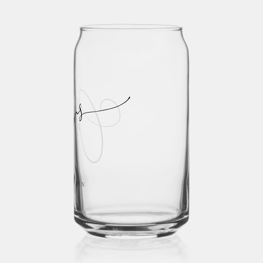 Kaas Minimale zwarte witte ritssluiting Aangepast Blikvorm Glas (Links)