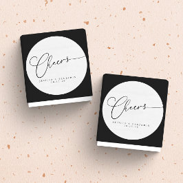 Kaas Minimale zwarte witte ritssluiting Aangepast  Ronde Sticker