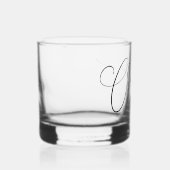 Kaas Minimale zwarte witte ritssluiting Aangepast  Whisky Glas (Rechts)