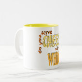 Kaas — Mok met twee toonsoorten (Voorkant links)